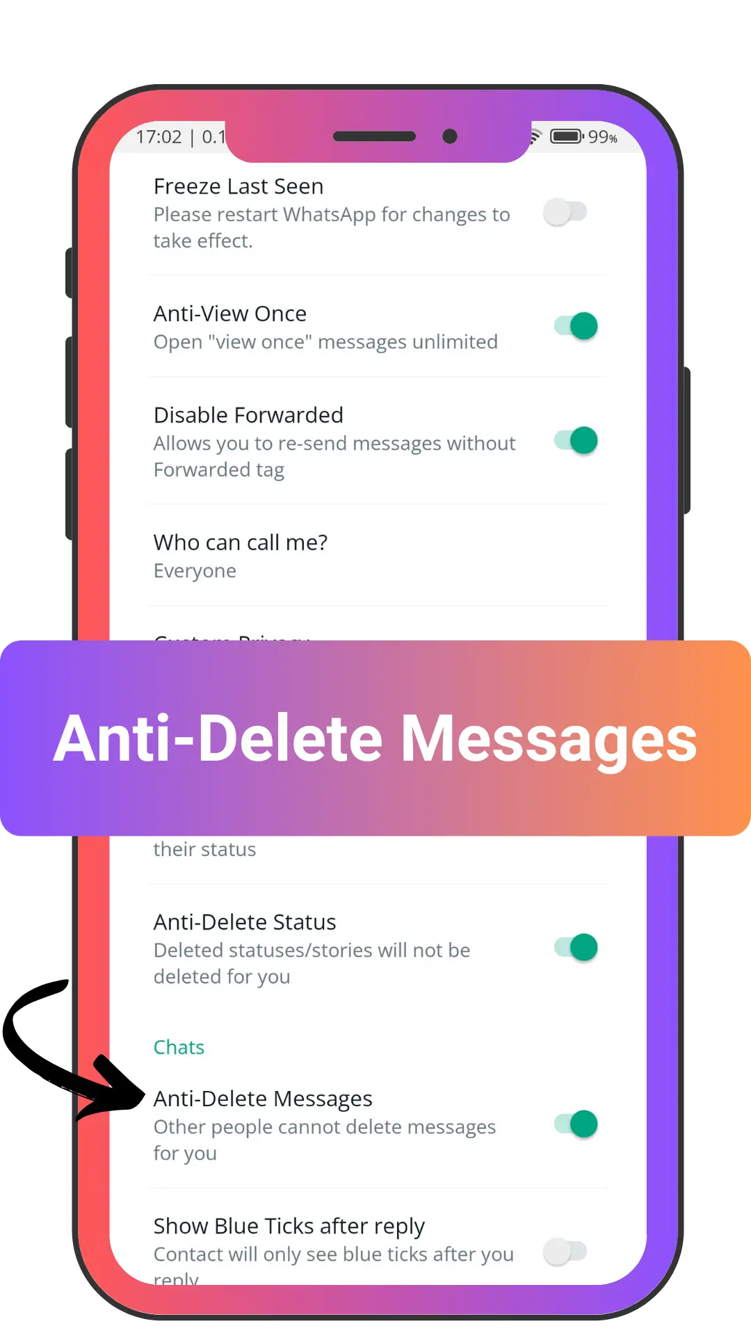 Anti Delete messages
