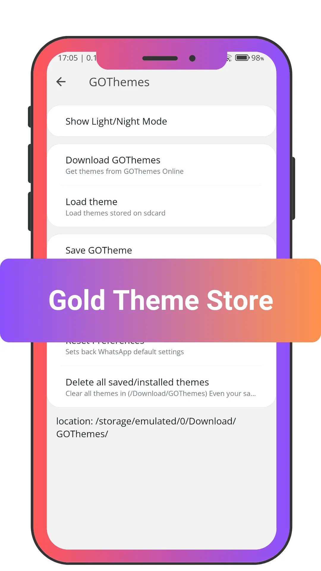 Gold Theme Store