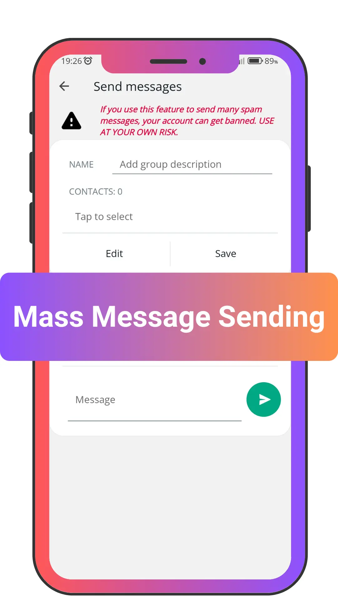 Mass Message Sending